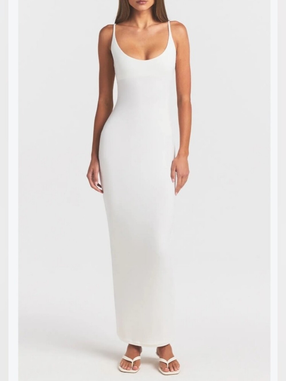 Smooth Lounge Skimpy Scoop Neck Maxi Dress By SKIMS